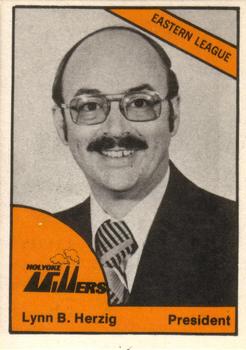 1977 TCMA Holyoke Millers #0637 Lynn B. Herzig Front