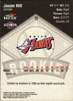 1999 Team Best Rookie #35 Jason Hill Back