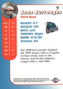 1999 Team Best Player of the Year #9 Sean Burroughs Back