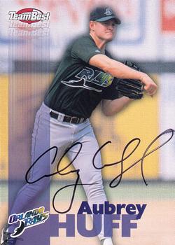 1999 Team Best Rookie - Autographs #NNO Aubrey Huff Front