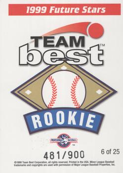 1999 Team Best Rookie - 1999 Future Stars #6 Aaron Rowand / Josh Fogg Back