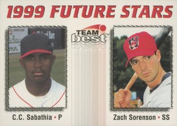 1999 Team Best Rookie - 1999 Future Stars #8 C.C. Sabathia / Zach Sorensen Front