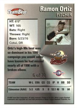 1999 Team Best Player of the Year - Contender #6 Ramon Ortiz Back