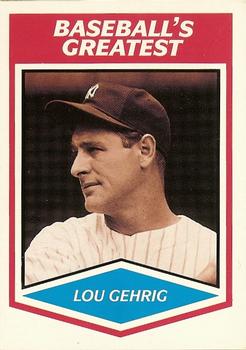 1989 CMC Baseball's Greatest #3 Lou Gehrig Front