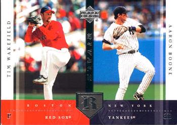 2004 UD Rivals #16 Tim Wakefield / Aaron Boone Front