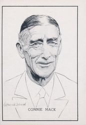 1950-56 Callahan Hall of Fame #NNO Connie Mack Front