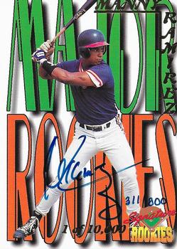 1995 Signature Rookies - Major Rookies Signatures #MR4 Manny Ramirez Front