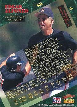 1995 Signature Rookies - Signatures #2 Edgar Alfonzo Back