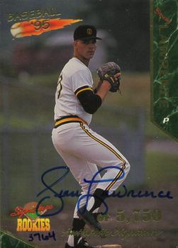 1995 Signature Rookies - Signatures #30 Sean Lawrence Front