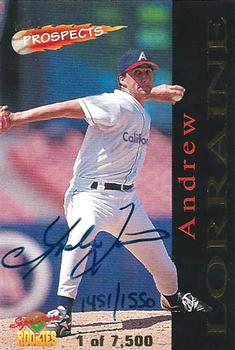 1995 Signature Rookies Old Judge - Hot Prospects Signatures #HP3 Andrew Lorraine Front