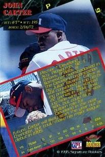 1995 Signature Rookies Old Judge - Preview '95 #9 John Carter Back