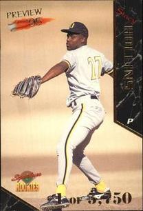 1995 Signature Rookies Old Judge - Preview '95 #17 Stacy Hollins Front