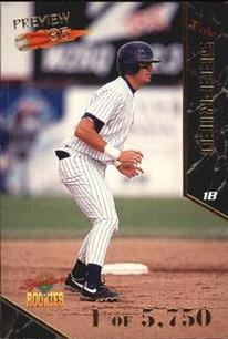 1995 Signature Rookies Old Judge - Preview '95 #29 Tate Seefried Front