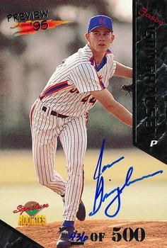 1995 Signature Rookies Old Judge - Preview '95 Signatures #20 Jason Isringhausen Front