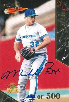 1995 Signature Rookies Old Judge - Preview '95 Signatures #7 Marshall Boze Front