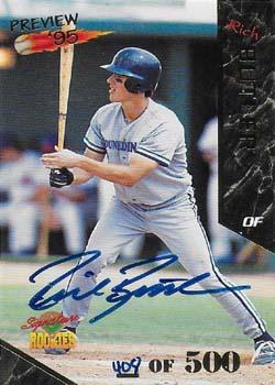 1995 Signature Rookies Old Judge - Preview '95 Signatures #8 Rich Butler Front