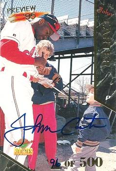 1995 Signature Rookies Old Judge - Preview '95 Signatures #9 John Carter Front