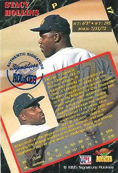 1995 Signature Rookies Old Judge - Preview '95 Signatures #17 Stacy Hollins Back