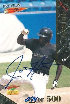 1995 Signature Rookies Old Judge - Preview '95 Signatures #19 Jimmy Hurst Front