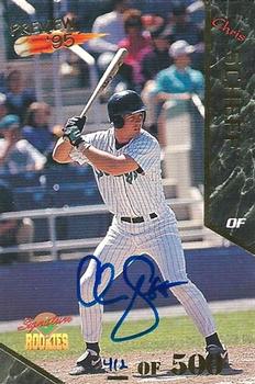 1995 Signature Rookies Old Judge - Preview '95 Signatures #28 Chris Sheff Front