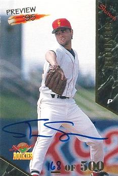 1995 Signature Rookies Old Judge - Preview '95 Signatures #30 Shawn Senior Front