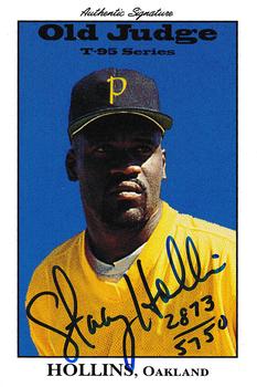 1995 Signature Rookies Old Judge - Signatures #17 Stacy Hollins Front