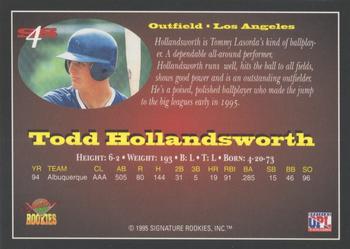 1995 Signature Rookies Old Judge - Star Squad #4 Todd Hollandsworth Back