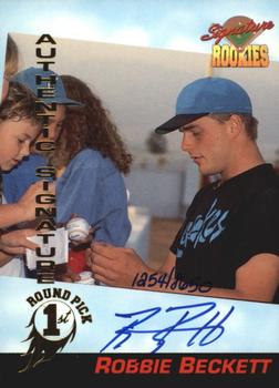 1994 Signature Rookies - Authentic Signatures #23 Robbie Beckett Front