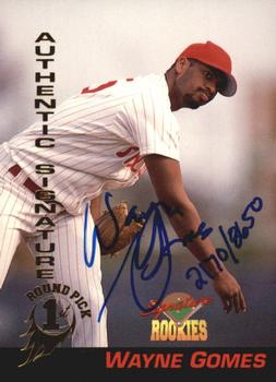 1994 Signature Rookies - Authentic Signatures #28 Wayne Gomes Front