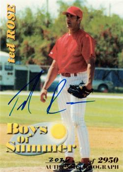 2001 Royal Rookies Throwbacks - Boys of Summer Autographs #BOS7 Ted Rose Front
