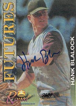 2001 Royal Rookies Futures - Autographs #7 Hank Blalock Front