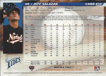 2010 Choice International League All-Stars #34 Jeff Salazar Back
