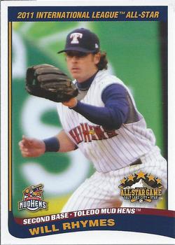 2011 Choice International League All-Stars #26 Will Rhymes Front