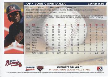 2011 Choice International League All-Stars #30 Jose Constanza Back