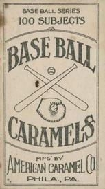 1909-11 American Caramel (E90-1) #NNO Harry Lumley Back