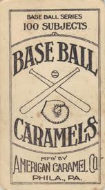 1909-11 American Caramel (E90-1) #NNO Eddie Plank Back