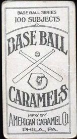 1909-11 American Caramel (E90-1) #NNO Germany Schaefer Back