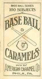 1909-11 American Caramel (E90-1) #NNO Stuffy McInnis Back