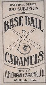 1909-11 American Caramel (E90-1) #NNO George McQuillan Back