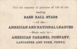 1922 E121 American Caramel Series of 120 #NNO Harry Heilmann Back