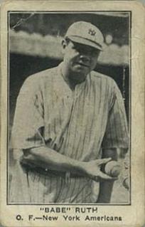 1922 E121 American Caramel Series of 120 #NNO Babe Ruth Front