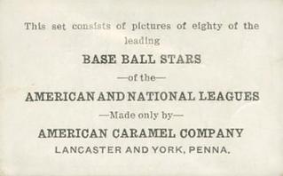 1921 American Caramel Series of 80 (E121) #NNO Tris Speaker Back
