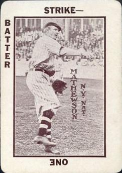 1913 Tom Barker Game WG6 #28 Christy Mathewson Front