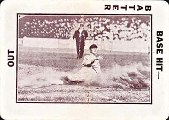 1913 Tom Barker Game WG6 #A4 Runner Sliding, Umpire Behind Front