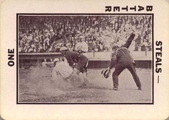 1913 Tom Barker Game WG6 #A7 Sliding Play at Plate, Umpire Right Front