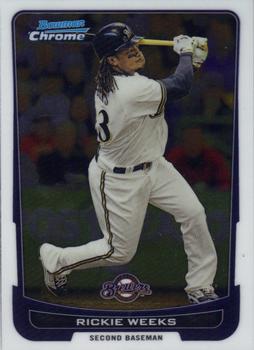 2012 Bowman Chrome #143 Rickie Weeks Front