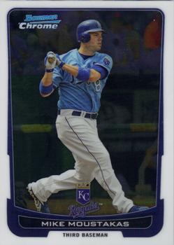 2012 Bowman Chrome #194 Mike Moustakas Front