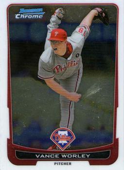 2012 Bowman Chrome #43 Vance Worley Front