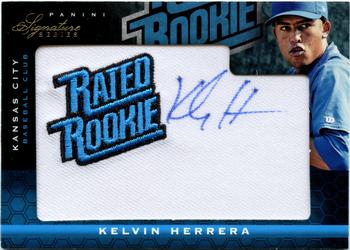 2012 Panini Signature Series #130 Kelvin Herrera Front