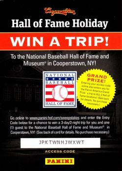 2012 Panini Cooperstown #NNO Hall of Fame Holiday Front